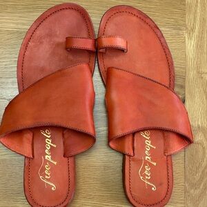 Free People Women's Vibrant Orange Sandals